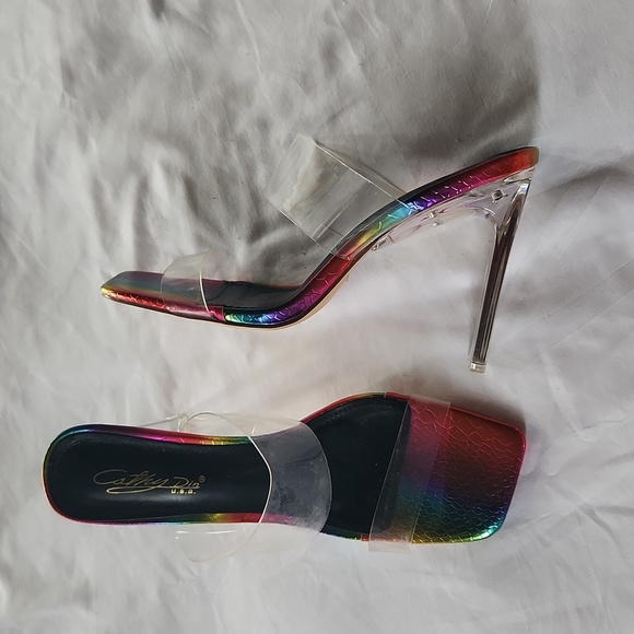 Rainbow Clear Heels - Picture 5 of 7
